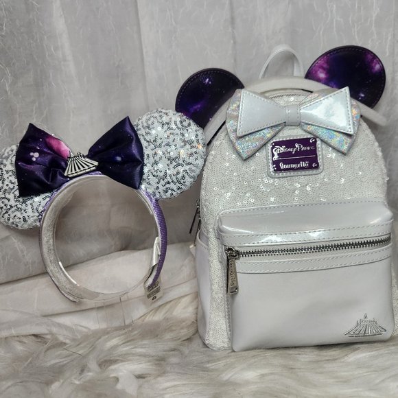Loungefly DisneyParks MMMA Space Mountain Backpack and Headband
